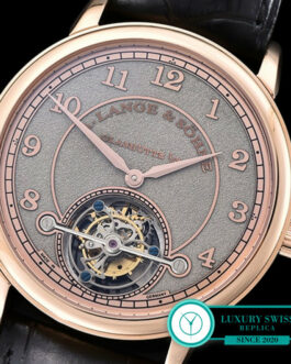 A LANGE & SOHNE 1815 TOURBILLON HANDWERKSKUNST ROSE GOLD GREY