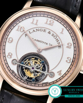 A LANGE & SOHNE 1815 TOURBILLON HANDWERKSKUNST ROSE GOLD WHITE