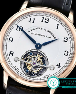 A LANGE & SOHNE 1815 TOURBILLON ROSE GOLD WHITE