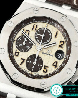 AUDEMARS PIGUET ROYAL OAK OFFSHORE 26470 SAFARI IVORY-CREAM DIAL