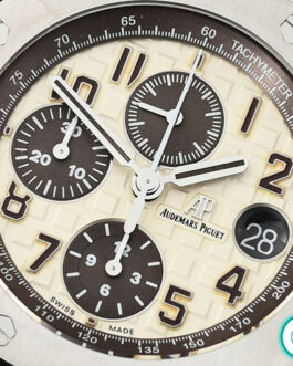 AUDEMARS PIGUET ROYAL OAK OFFSHORE 26470 SAFARI IVORY-CREAM DIAL