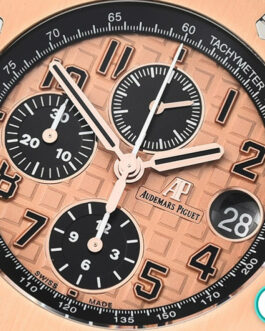 AUDEMARS PIGUET ROYAL OAK OFFSHORE MODEL 26470 PINK GOLD DIAL