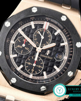 AUDEMARS PIGUET ROYAL OAK OFFSHORE 44MM 26401 PINK GOLD BLACK DIAL