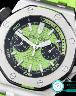 AUDEMARS PIGUET ROYAL OAK OFFSHORE DIVER CHRONOGRAPH 26703 GREEN