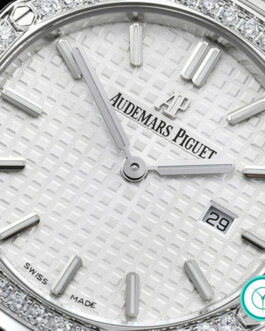 AUDEMARS PIGUET LADIES 33MM 67651 ROYAL OAK QUARTZ SILVER