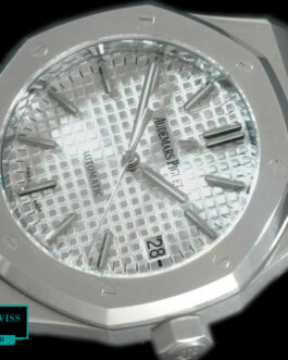 AUDEMARS PIGUET ROYAL OAK 15450 STAINLESS STEEL 37MM SILVER-TONED DIAL