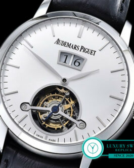 AUDEMARS PIGUET JULES AUDEMARS TOURBILON GRANDE DATE 41MM SILVER