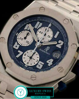 AUDEMARS PIGUET ROYAL OAK OFFSHORE BLUE DIAL STAINLESS STEEL BRACELET