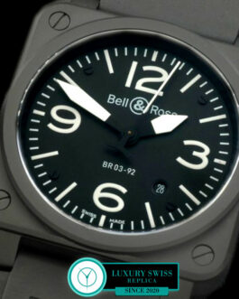 BELL & ROSS AVIATION MILITARY TYPE BR 03-92 BLACK MATT