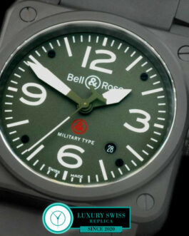 BELL & ROSS AVIATION MILITARY TYPE BR 03-92 PVD GREEN