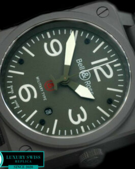 BELL & ROSS AVIATION MILITARY TYPE BR 03-92 PVD GREEN