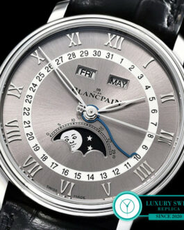 BLANCPAIN VILLERET QUANTIEME COMPLET MOONPHASE GREY