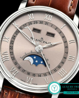 BLANCPAIN VILLERET QUANTIEME COMPLET MOONPHASE BROWN