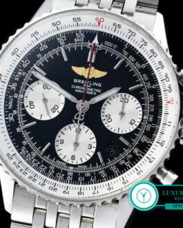 BREITLING NAVITIMER 01 CHRONOGRAPH BLACK DIAL STAINLESS STEEL