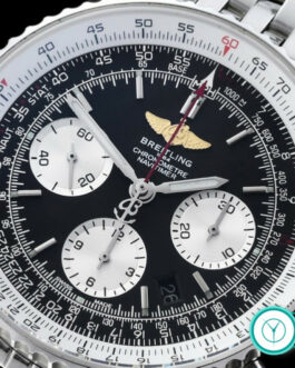 BREITLING NAVITIMER 01 CHRONOGRAPH BLACK DIAL STAINLESS STEEL