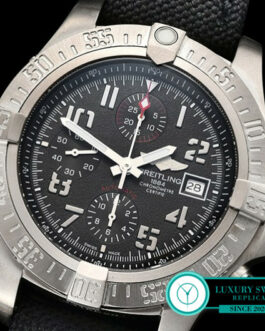 BREITLING AVENGER BANDIT CHRONOGRAPH TITANIUM BLACK MILITARY STRAP