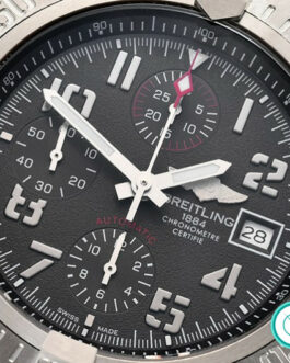 BREITLING AVENGER BANDIT CHRONOGRAPH TITANIUM BLACK MILITARY STRAP