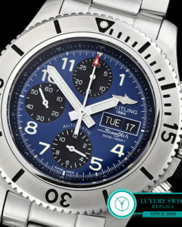 BREITLING SUPEROCEAN STEELFISH CHRONOGRAPH AUTOMATIC BLUE DIAL