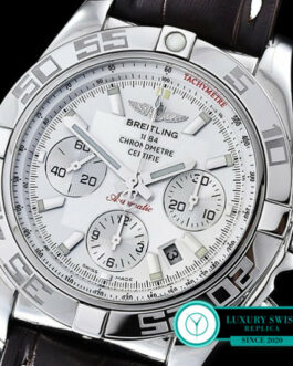 BREITLING CHRONOMAT B01 SWISS CHRONOGRAPH WHITE DIAL