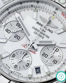 BREITLING CHRONOMAT B01 SWISS CHRONOGRAPH WHITE DIAL