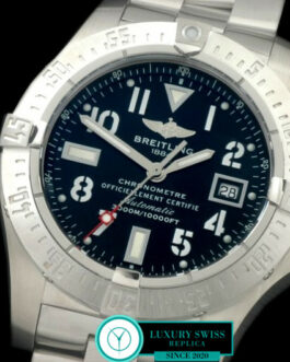 BREITLING AVENGER SEAWOLF SWISS AUTOMATIC BLACK DIAL