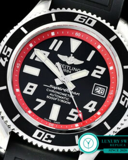 BREITLING SUPEROCEAN II ABYSS SWISS AUTOMATIC RED INNER BEZEL