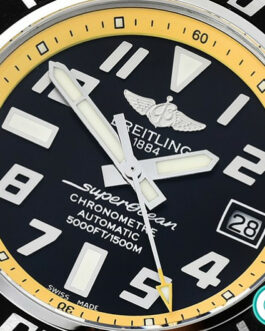 BREITLING SUPEROCEAN II ABYSS SWISS AUTOMATIC YELLOW INNER BEZEL