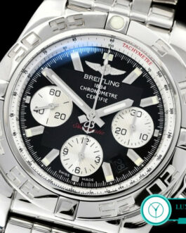 BREITLING CHRONOMAT B01 SWISS CHRONOGRAPH BLACK DIAL STICK MARKERS