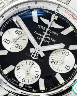 BREITLING CHRONOMAT B01 SWISS CHRONOGRAPH BLACK DIAL STICK MARKERS