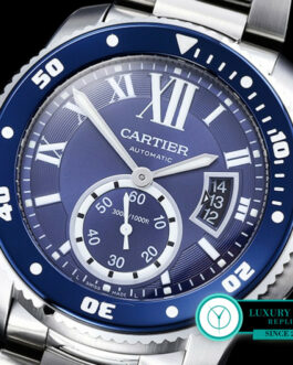 CARTIER CALIBRE DIVER STAINLESS STEEL BLUE