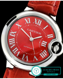 BALLON BLEU DE CARTIER 33MM RED DIAL LIMITED EDITION