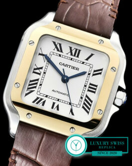 CARTIER SANTOS 100TH ANNIVERSARY LADIES WATCHES 2 TONE SWISS AUTOMATIC