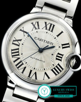 CARTIER BALLON MID SIZE SWISS AUTOMATIC STAINLESS STEEL BRACELET