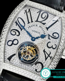 FRANCK MULLER AETERNITAS FLYING TOURBILLON DIAMOND BEZEL DIAMOND DIAL