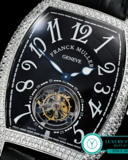 FRANCK MULLER AETERNITAS FLYING TOURBILLON DIAMOND BEZEL BLACK