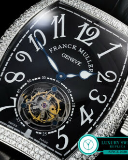 FRANCK MULLER AETERNITAS FLYING TOURBILLON DIAMOND BEZEL BLACK