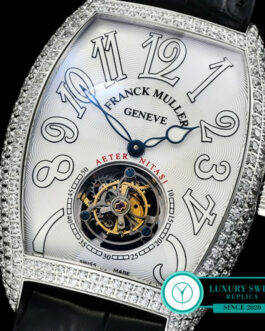 FRANCK MULLER AETERNITAS FLYING TOURBILLON DIAMOND BEZEL WHITE