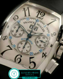 FRANCK MULLER CASABLANCA BIG DATE SWISS CHRONOGRAPH WHITE