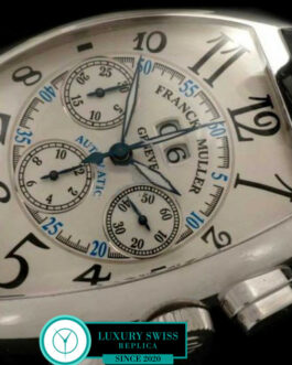 FRANCK MULLER CASABLANCA BIG DATE SWISS CHRONOGRAPH WHITE