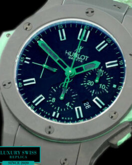 HUBLOT BIG BANG ALL BLACK EVOLUTION FULL CERAMIC SWISS AUTOMATIC GREEN MARKERS