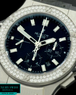 HUBLOT BIG BANG EVOLUTION DIAMOND BEZEL BLACK DIAL SWISS AUTOMATIC