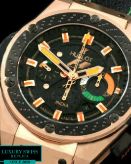 HUBLOT BIG BANG KING POWER F1 INDIA CHRONOGRAPH ROSE GOLD BLACK