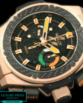 HUBLOT BIG BANG KING POWER F1 INDIA CHRONOGRAPH ROSE GOLD BLACK