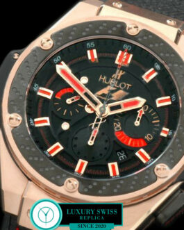 HUBLOT BIG BANG KING POWER F1 INDIA CHRONOGRAPH ROSE GOLD BLACK