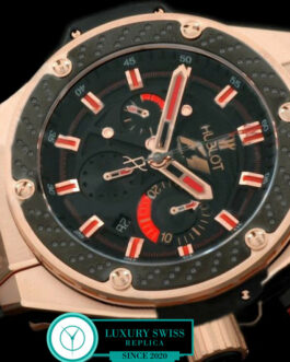 HUBLOT BIG BANG KING POWER F1 INDIA CHRONOGRAPH ROSE GOLD BLACK