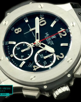 HUBLOT BIG BANG STEEL BEZEL SWISS AUTOMATIC BLACK