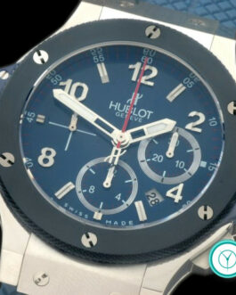 HUBLOT BIG BANG STEEL 44MM CERAMIC BEZEL BLACK