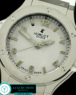 HUBLOT BIG BANG LADIES 38MM SWISS MOVEMENT STEEL BEZEL WHITE