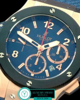 HUBLOT BIG BANG ROSE GOLD 44MM SWISS AUTOMATIC BLUE