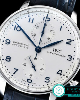 IWC PORTUGUESE IW371417 SWISS CHRONOGRAPH 41MM WHITE